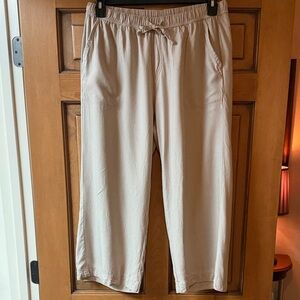 Khaki Crop Pants